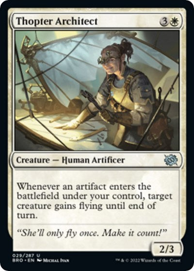 Thopter Architect (The Brothers' War) Light Play Foil