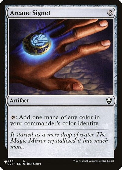 Arcane Signet (Secret Lair Commander: Heads I Win, Tails You Lose) Light Play