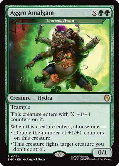 Aggro Amalgam - Voracious Hydra (Commander: Teenage Mutant Ninja Turtles) Light Play
