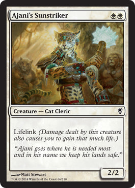 Ajani's Sunstriker (Conspiracy) Light Play
