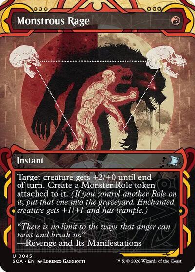Monstrous Rage (Secrets of Strixhaven: Mystical Archive) Light Play