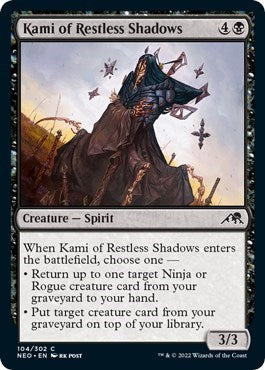 Kami of Restless Shadows (Kamigawa: Neon Dynasty) Light Play