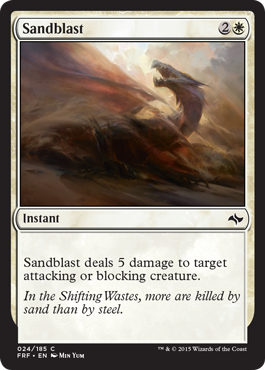 Sandblast (Fate Reforged) Light Play