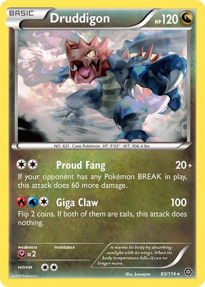 Druddigon (XY - Steam Siege) Medium Play