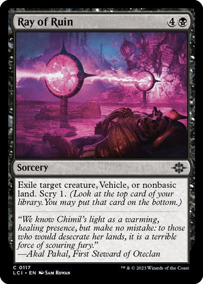 Ray of Ruin (The Lost Caverns of Ixalan) Light Play Foil