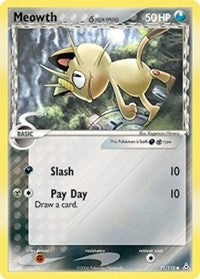 Meowth (Delta Species) (Holon Phantoms) Heavy Play