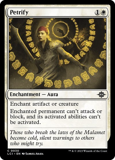 Petrify (The Lost Caverns of Ixalan) Light Play Foil