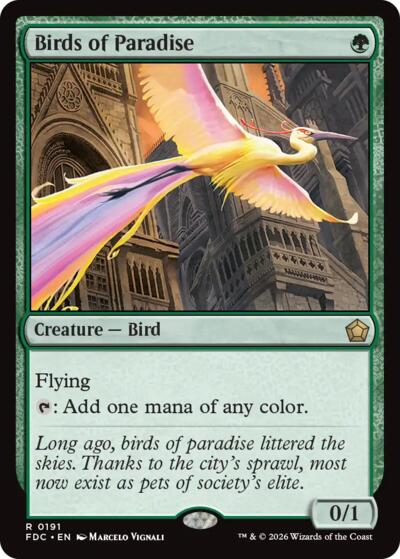 Birds of Paradise (Commander: Foundations) Near Mint
