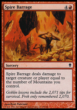 Spire Barrage (Zendikar) Light Play