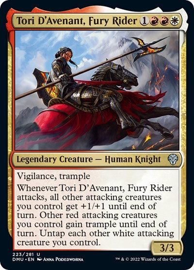 Tori D'Avenant, Fury Rider (Dominaria United) Light Play