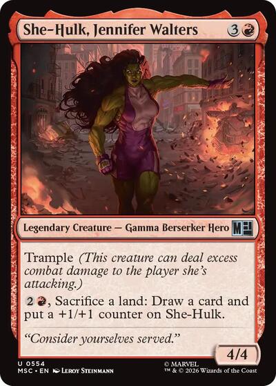 She-Hulk, Jennifer Walters (Commander: Marvel Super Heroes) Light Play