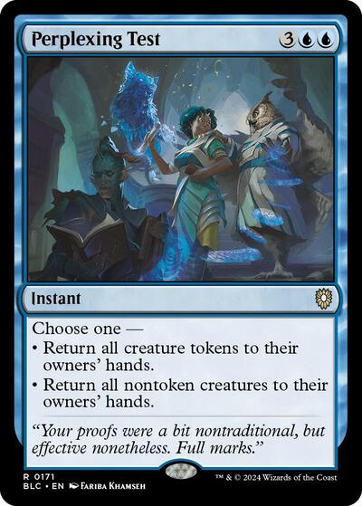 Perplexing Test (Commander: Bloomburrow) Light Play