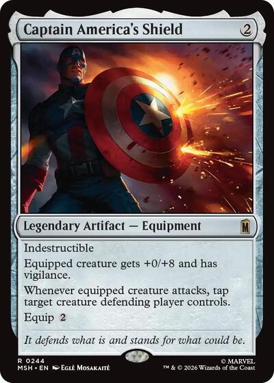Captain America's Shield (Marvel Super Heroes) Light Play
