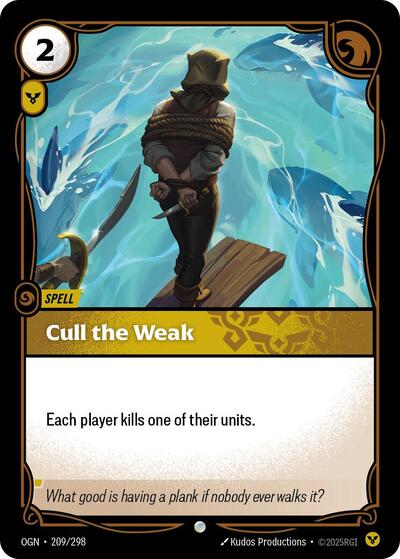 Cull the Weak (Origins) Light Play Foil