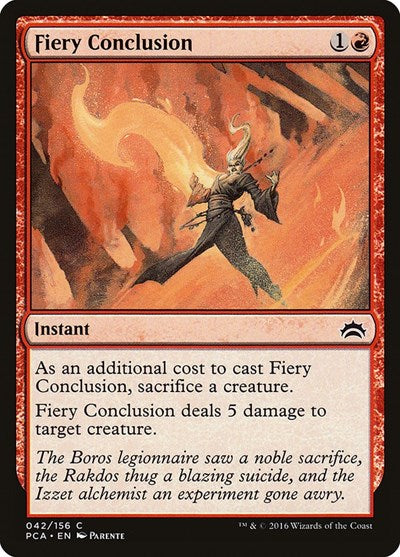 Fiery Conclusion (Planechase Anthology) Medium Play