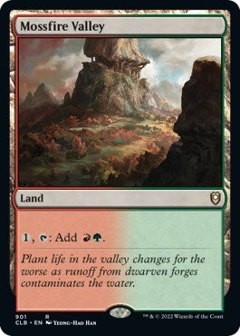 Mossfire Valley (Commander Legends: Battle for Baldur's Gate) Light Play
