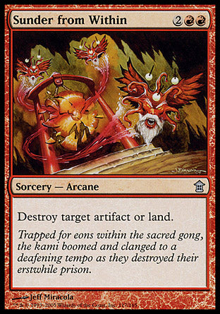Sunder from Within (Saviors of Kamigawa) Light Play