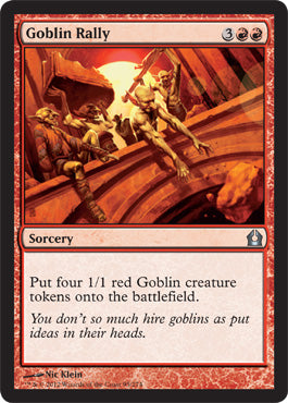 Goblin Rally (Return to Ravnica) Light Play