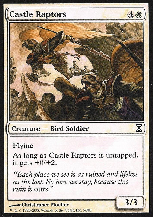 Castle Raptors (Time Spiral) Medium Play
