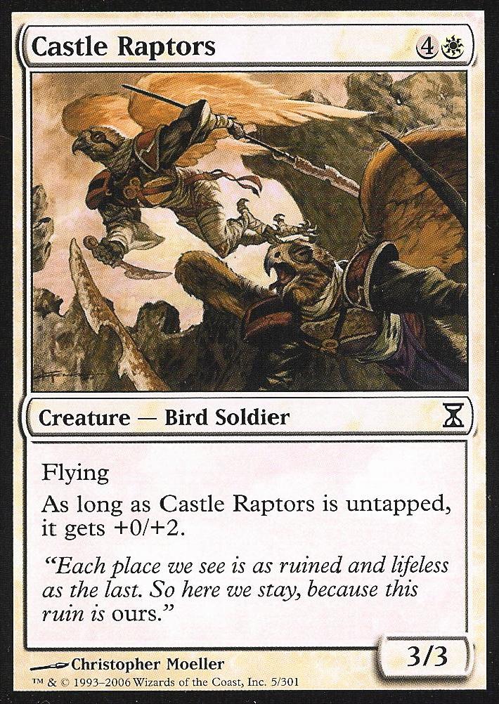 Castle Raptors (Time Spiral) Medium Play