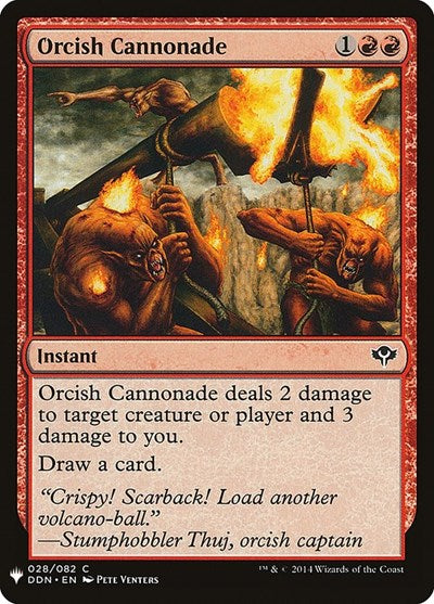 Orcish Cannonade (Mystery Booster) Light Play