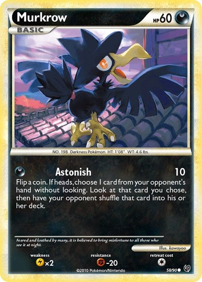 Murkrow (58) (Undaunted) Medium Play