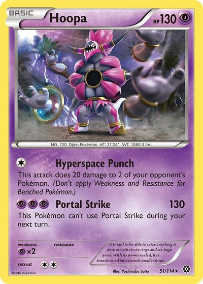 Hoopa (XY - Steam Siege) Medium Play Reverse Holofoil