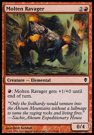 Molten Ravager (Zendikar) Medium Play