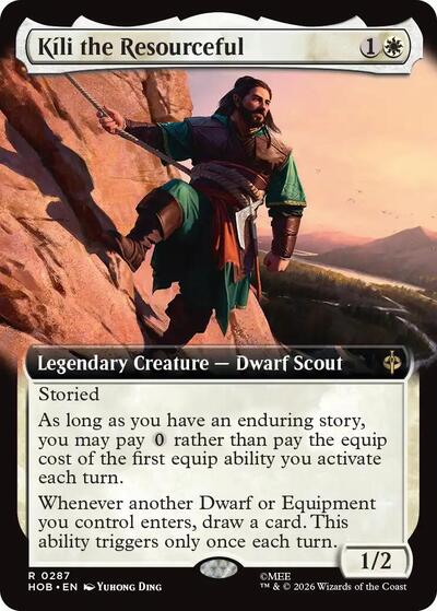 Kili the Resourceful (Extended Art) (The Hobbit) Light Play Foil