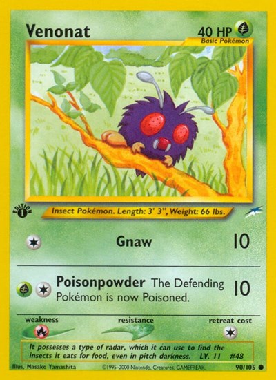 Venonat (Neo Destiny) Light Play 1st Edition