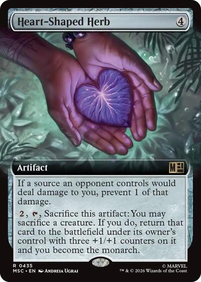 Heart-Shaped Herb (Extended Art) (Commander: Marvel Super Heroes) Light Play