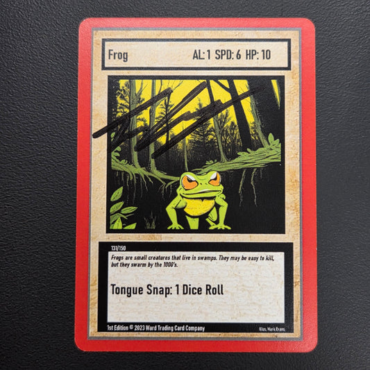 [SIGNED] 131/150 - Frog - Gen 1 1st Edition