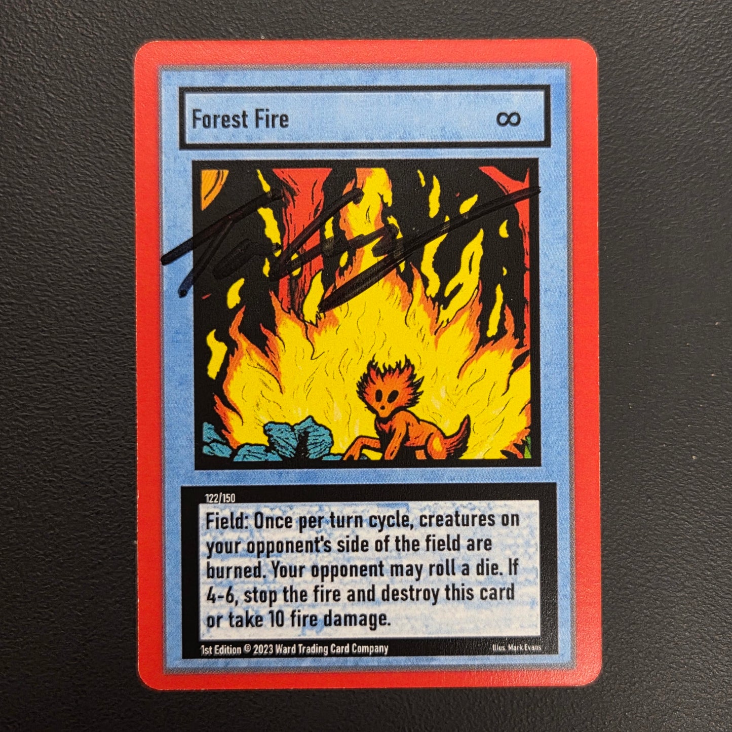[SIGNED] 122/150 - Forest Fire - Gen 1 1st Edition