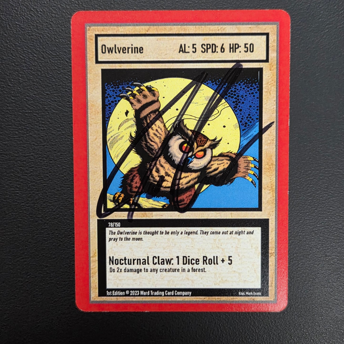 [SIGNED] 78/150 - Owlverine - Gen 1 1st Edition