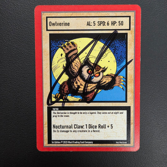 [SIGNED] 78/150 - Owlverine - Gen 1 1st Edition