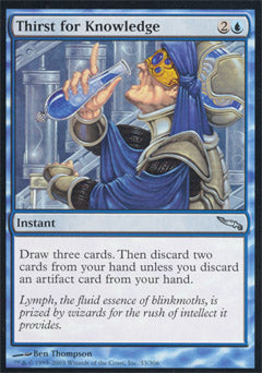 Thirst for Knowledge (Mirrodin) Light Play