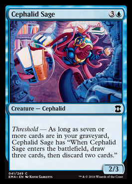 Cephalid Sage (Eternal Masters) Light Play Foil