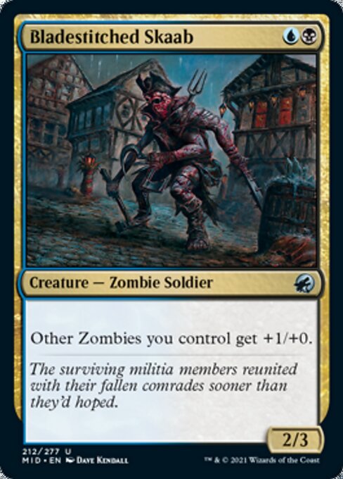 Bladestitched Skaab (Innistrad: Midnight Hunt) Light Play Foil