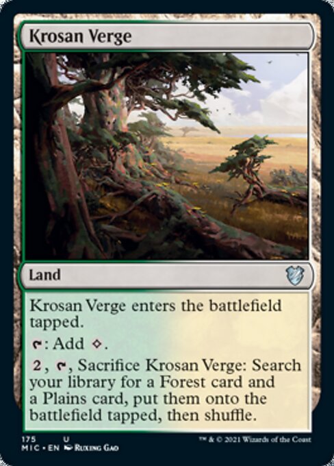 Krosan Verge (Commander 2021 Midnight Hunt) Light Play