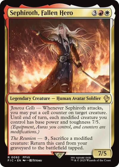Sephiroth, Fallen Hero (Commander: FINAL FANTASY) Light Play