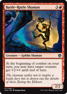 Battle-Rattle Shaman (Iconic Masters) Light Play