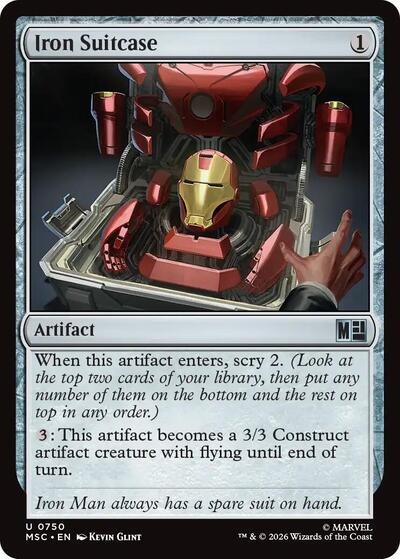 Iron Suitcase (Commander: Marvel Super Heroes) Light Play