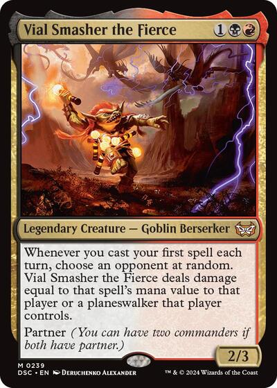 Vial Smasher the Fierce (Commander: Duskmourn: House of Horror) Light Play