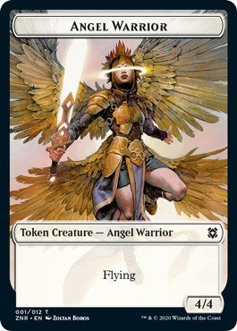 Angel Warrior Token (Zendikar Rising) Light Play