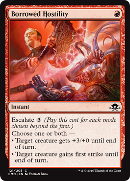 Borrowed Hostility (Eldritch Moon) Light Play