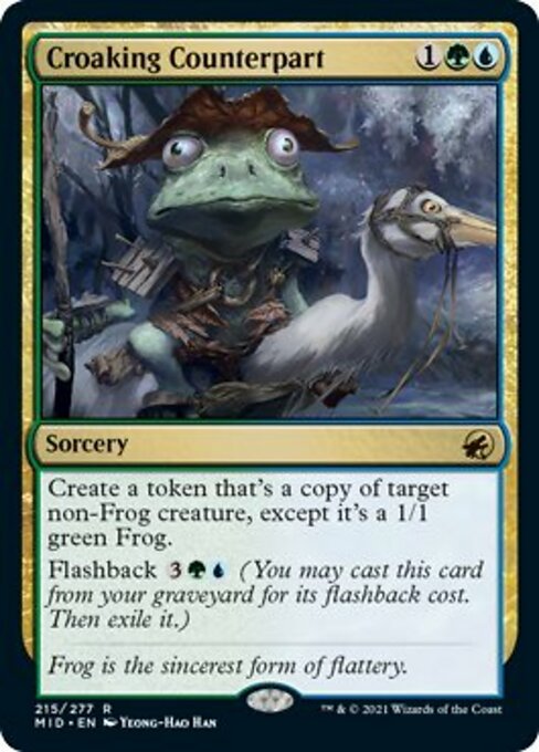 Croaking Counterpart (Innistrad: Midnight Hunt) Light Play