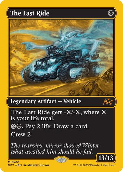The Last Ride (First-Place Foil) (Aetherdrift) Light Play Foil