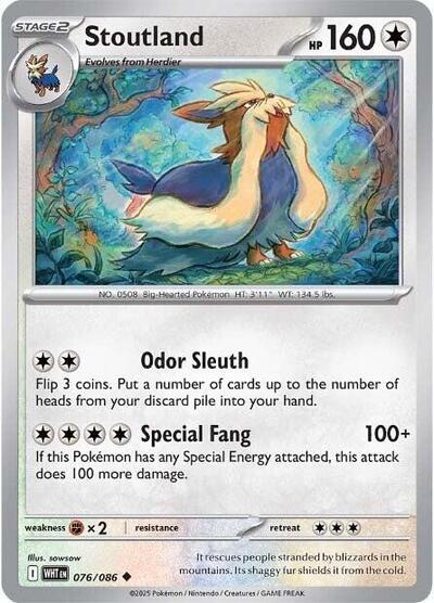 Stoutland (SV: White Flare) Light Play