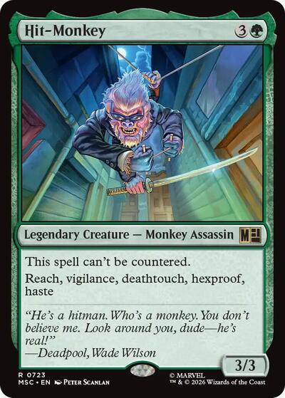 Hit-Monkey (Commander: Marvel Super Heroes) Light Play Foil