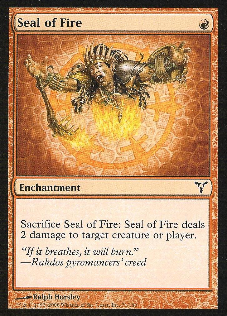 Seal of Fire (Dissension) Medium Play